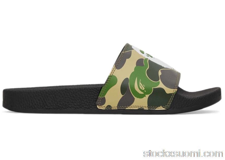 Outlet A Bathing Ape ABC Camo Slide Green 1I30-191-001 GRN