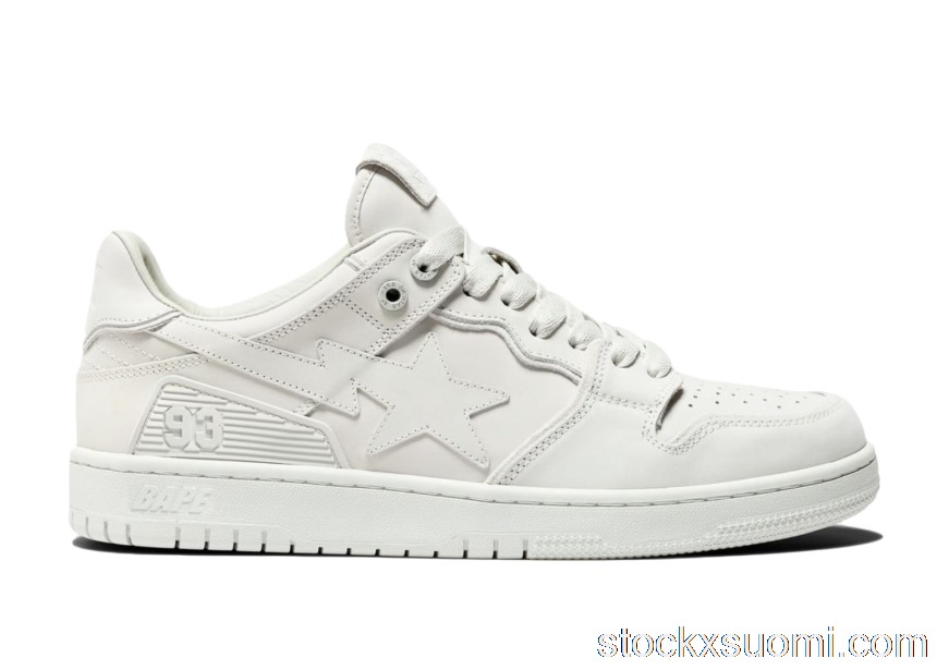 Outlet A Bathing Ape Bape SK8 Sta Triple White 1H80-291-009/1H80191009