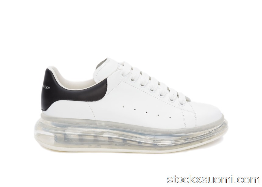 Outlet Alexander McQueen Oversized Clear Sole Black 604232WHX989061