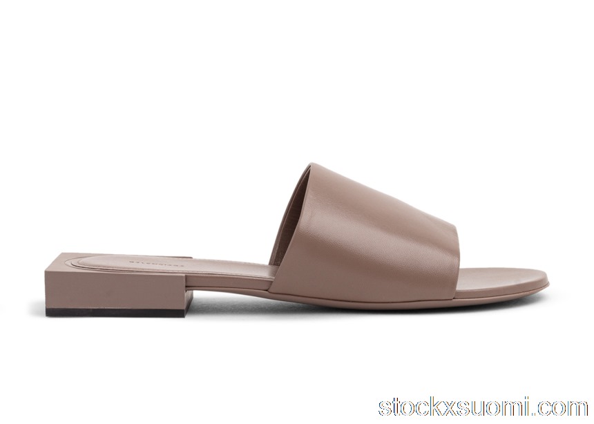 Outlet Balenciaga Box Mule Sandal Beige (W) 653796WA8FF9790
