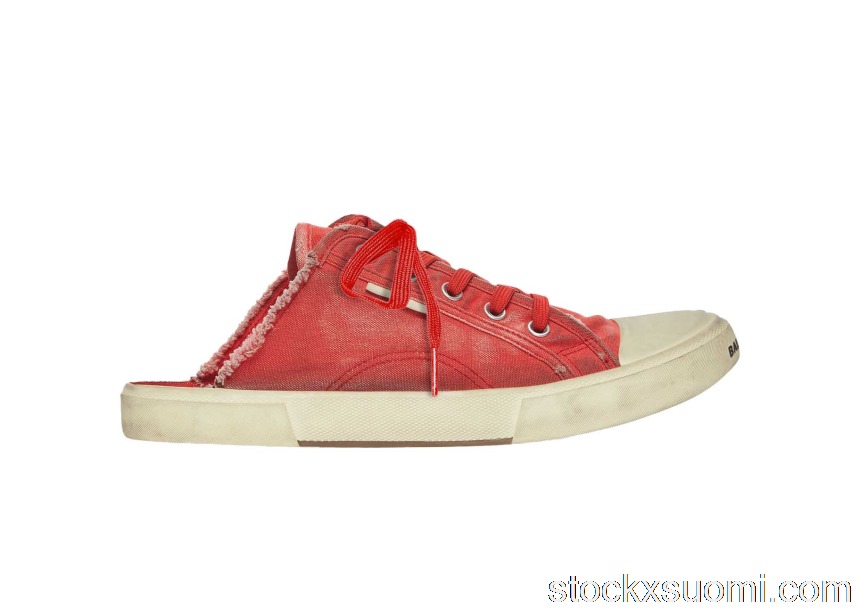 Outlet Balenciaga Paris Mule Red 693953W3RC36090
