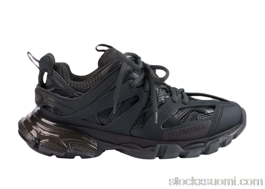 Outlet Balenciaga Track Clear Sole Black 647742W3BM21000