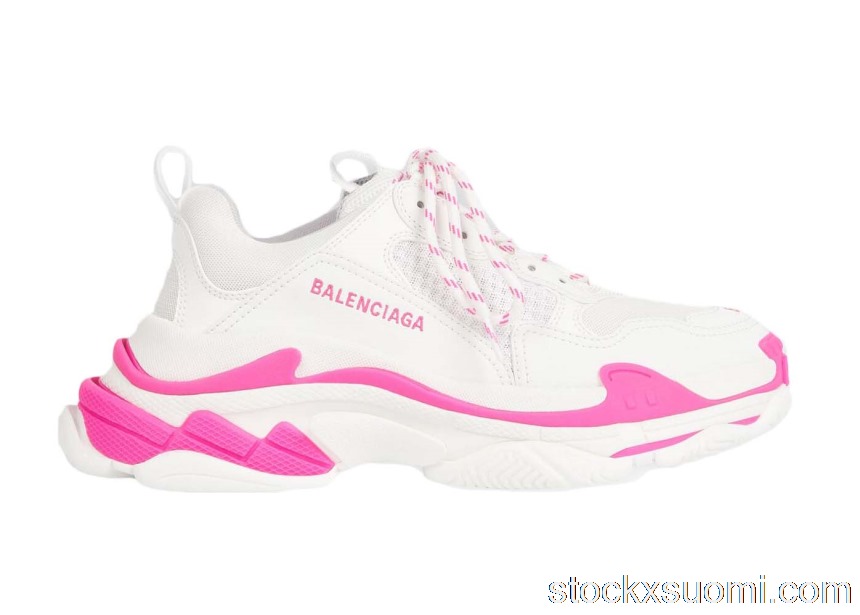 Outlet Balenciaga Triple S Fluo Pink White (W) 524039W2CA35390
