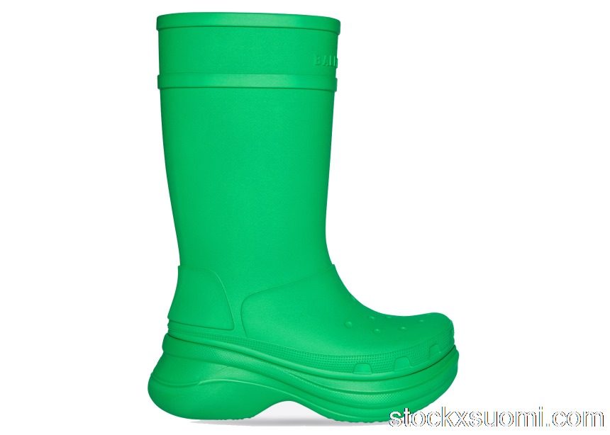 Outlet Balenciaga x Crocs Boot Bright Green