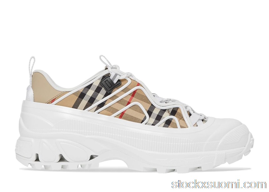 Outlet Burberry Arthur Vintage Check White 8037254