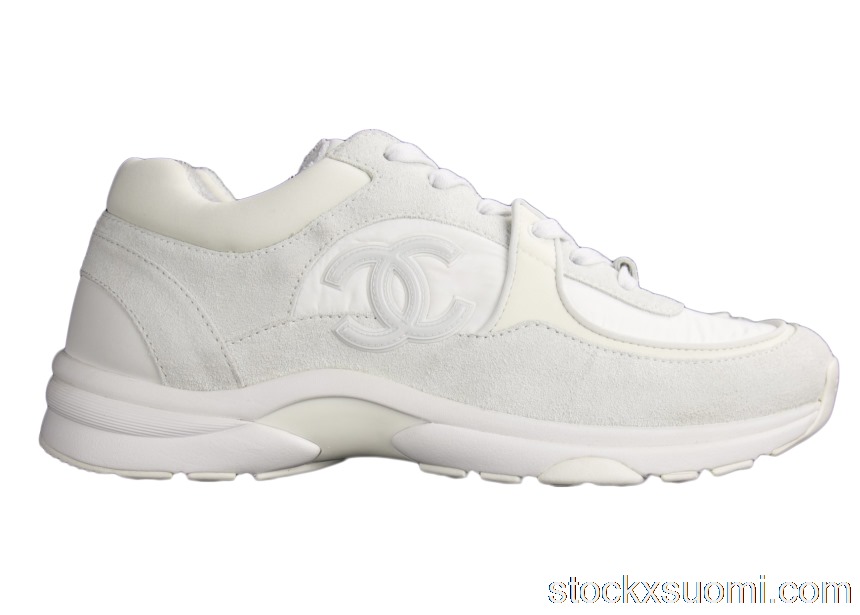 Outlet Chanel CC White Suede G33745 Y52846 0G975