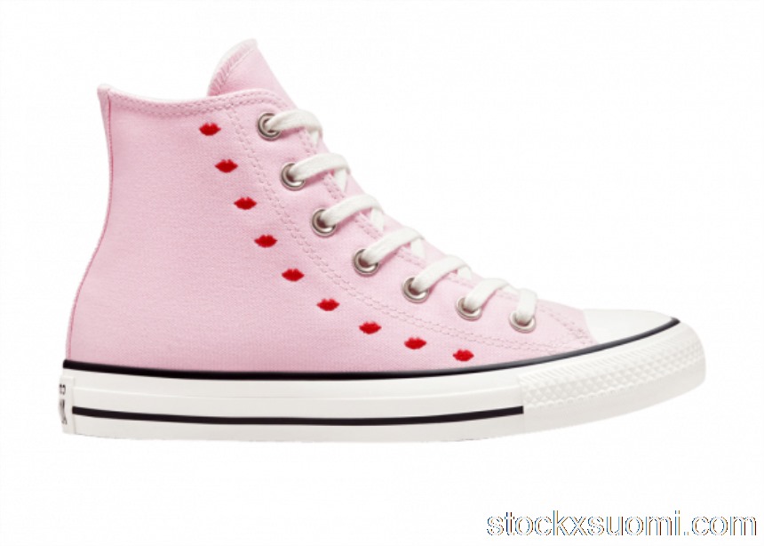 Outlet Converse Chuck Taylor All-Star Hi Embroidered Hearts Pink (W) A01603F/A01603C