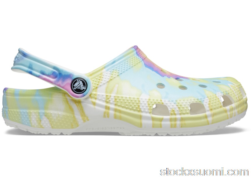 Outlet Crocs Classic Clog Tie Dye Pastel