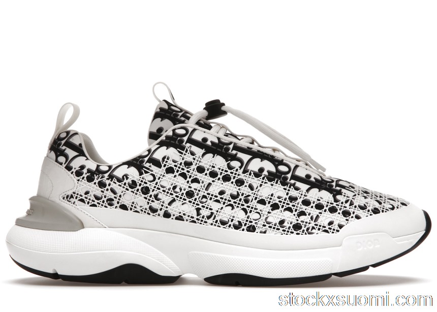 Outlet Dior B24 Oblique Cannage Motif White 3SN248YJT_H069