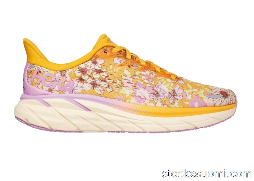 Outlet Hoka One One Movement Clifton 8 Free People Golden Coast Floral (W)