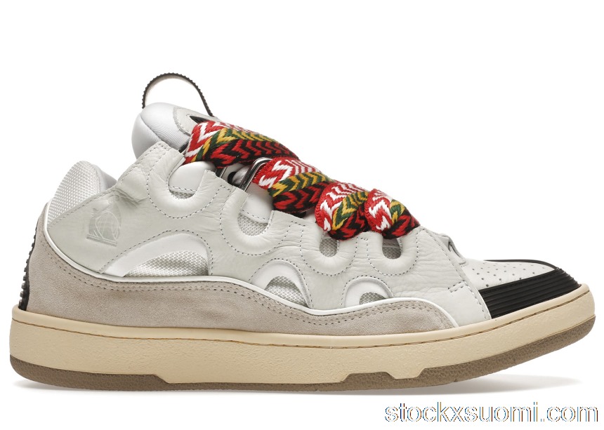 Outlet Lanvin Leather Curb White Ivory FM-SKRK11-DRAG-A2000