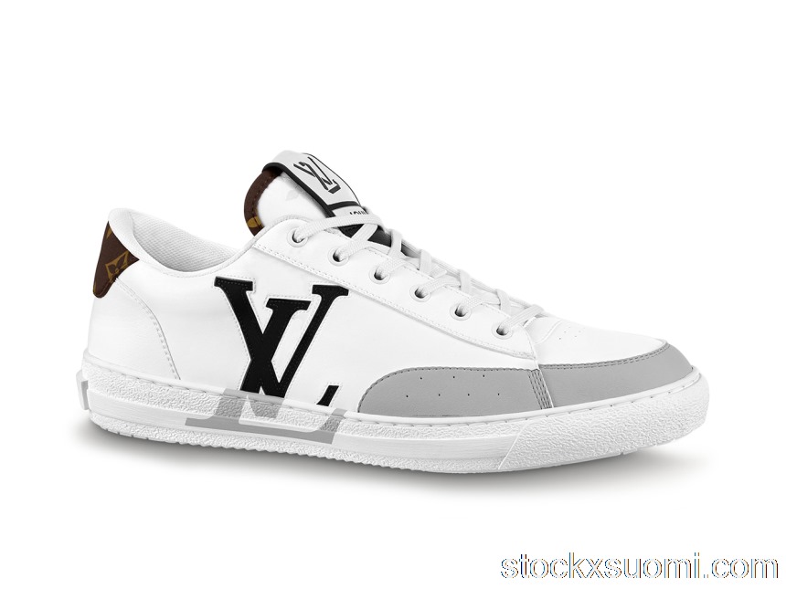Outlet Louis Vuitton Charlie Trainers White Cacoa Brown Black 1A9JN8