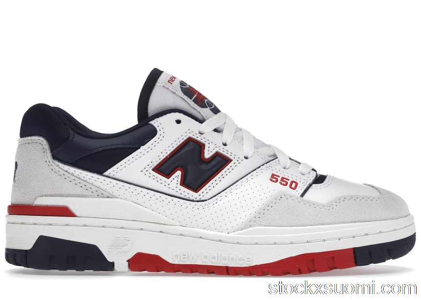 Outlet New Balance 550 Premium White Navy Red BB550CC1