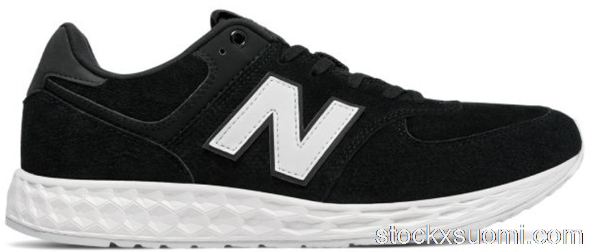 Outlet New Balance 574 Fresh Foam Suede Black White MFL574FC