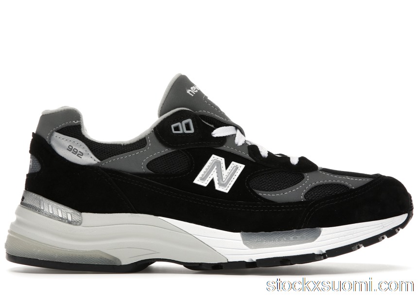Outlet New Balance 992 Black Grey Suede M992EB