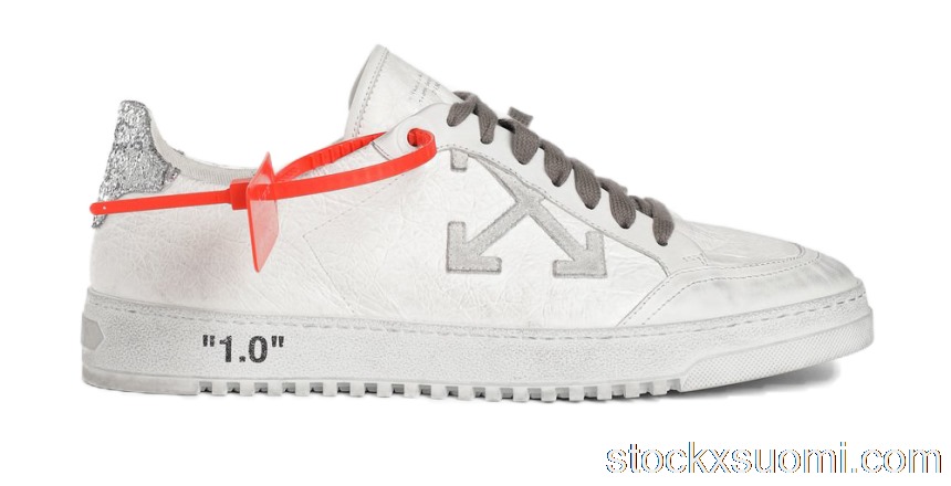 Outlet OFF-WHITE 2.0 Silver Glitter FW19 OMIA042E19D680480191