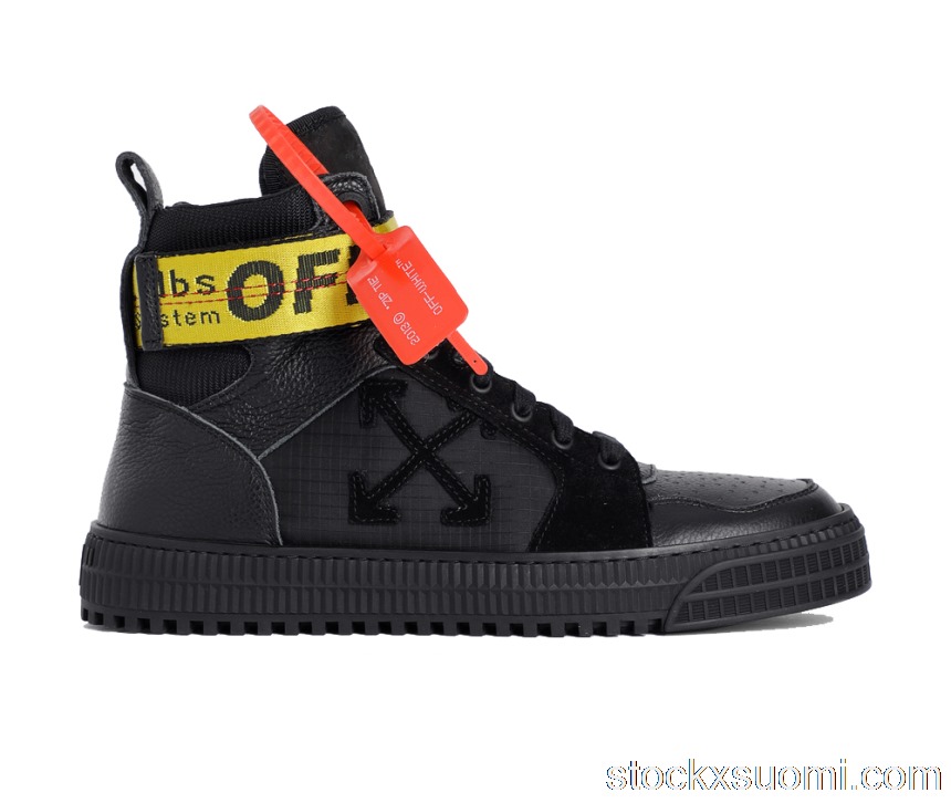 Outlet OFF-WHITE Industrial Hi Top Black OMIA102R198000011010