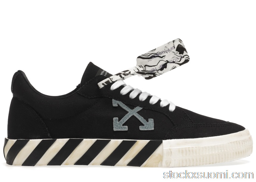 Outlet OFF-WHITE Vulc Low Black Light Blue Arrow OMIA085F21FAB0011045