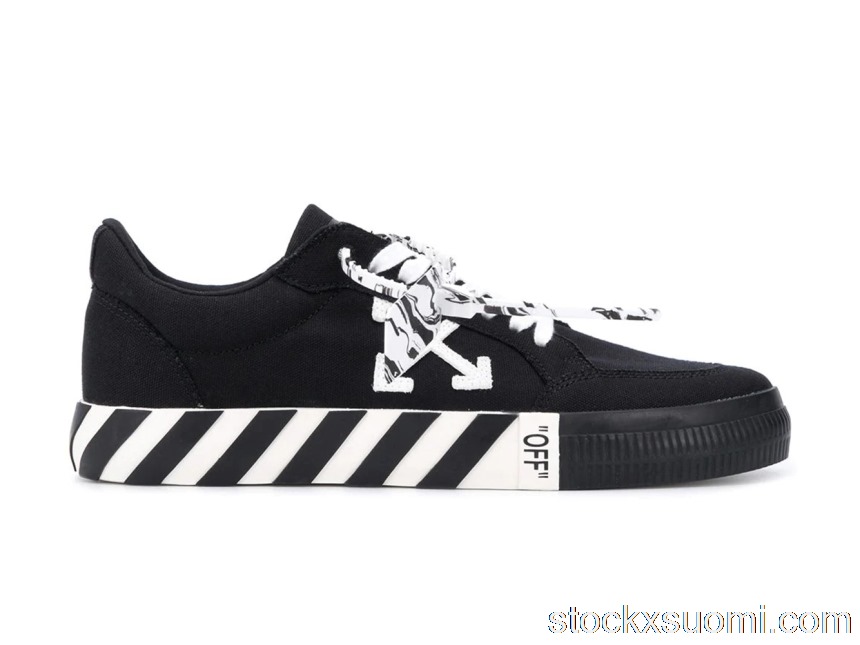 Outlet OFF-WHITE Vulc Low Black White Arrow SS21 OMIA085R21FAB0031001