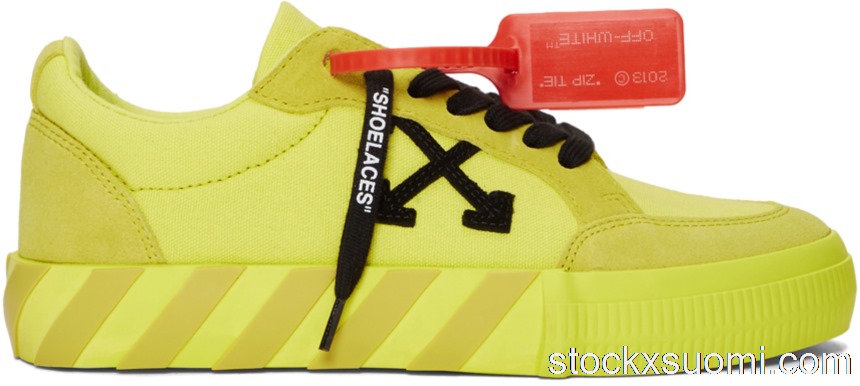 Outlet OFF-WHITE Vulc Low Yellow Canvas FW19 192607M237028