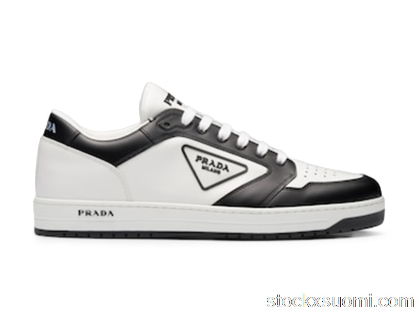 Outlet Prada District Leather White Black White 2EE363_3LJ6_F0964