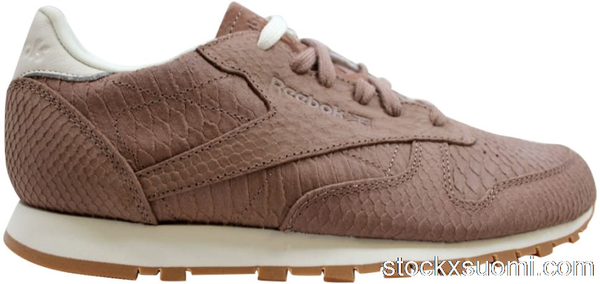 Outlet Reebok Classic Leather Clean Exotics Taupe/Chalk (W) V68797