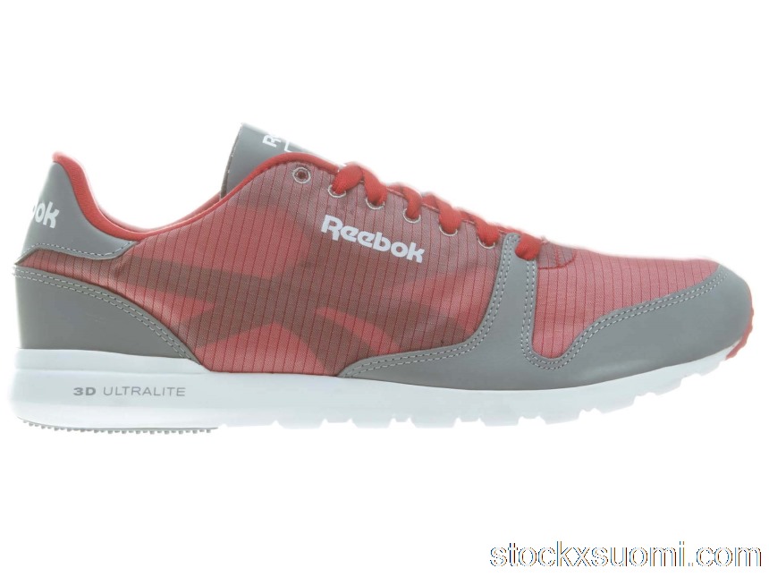 Outlet Reebok Classic Leather Clean Ultralite Pkbl Red/ White V58490