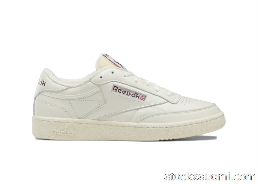 Outlet Reebok Club C 85 Chalk Alabaster Maroon GX3681