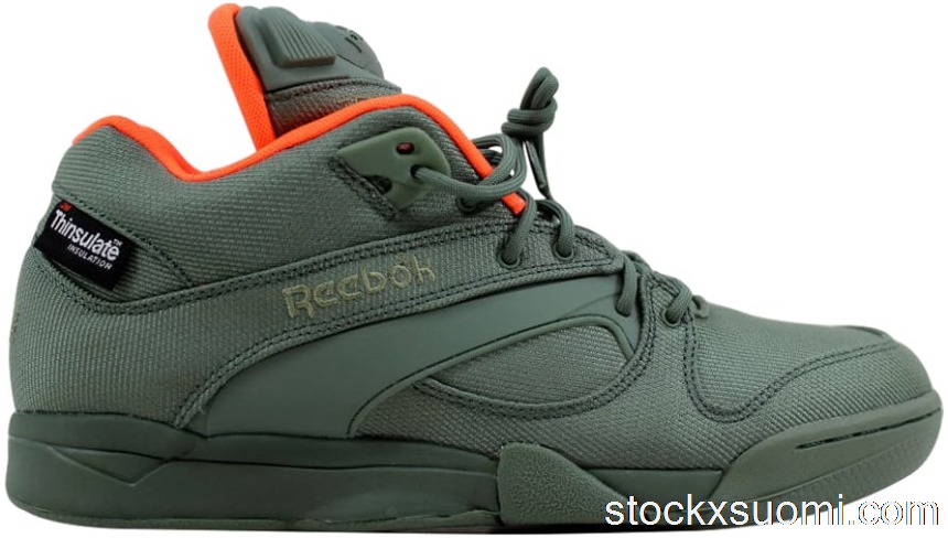 Outlet Reebok Court Victory Pump Tech Green/Orange M48995