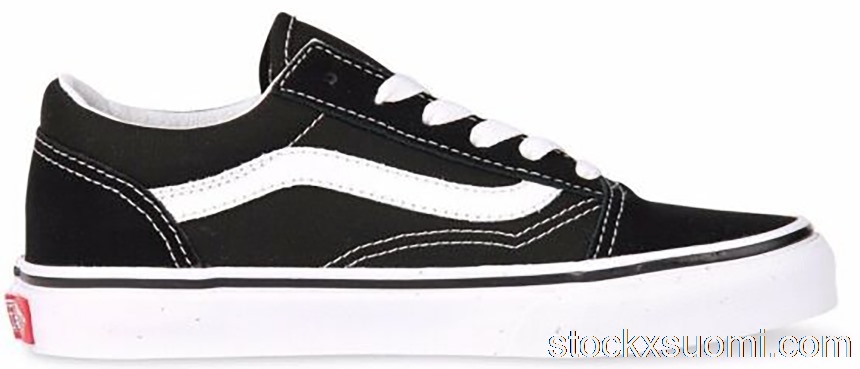 Outlet Vans Old Skool Black White (PS) VN000W9T6BT