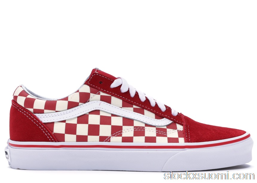 Outlet Vans Old Skool Checkerboard Racing Red VN0A38G1P0T