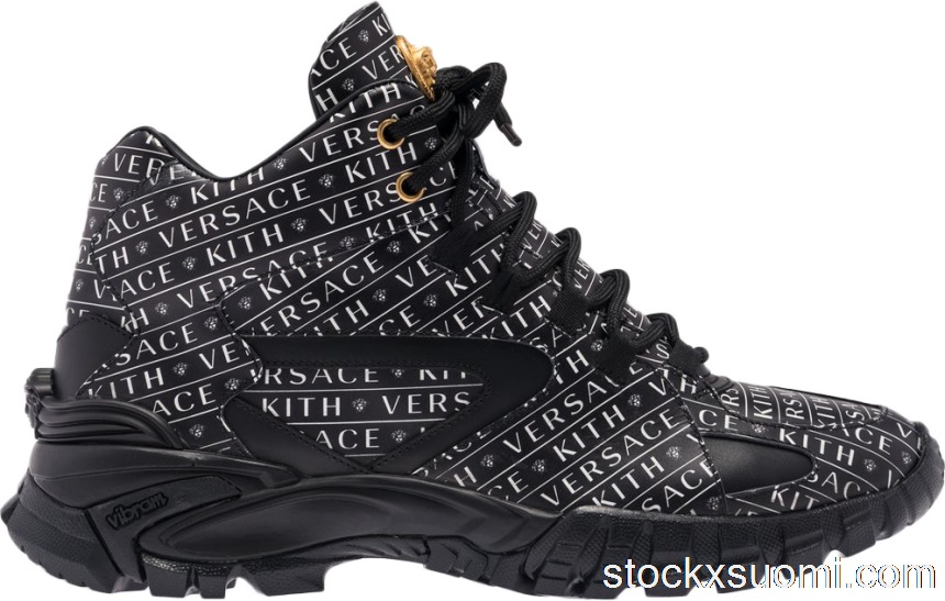 Outlet Versace Amico Trainer Mid x Kith Black VSDSU7403-DVK7G-DNWO