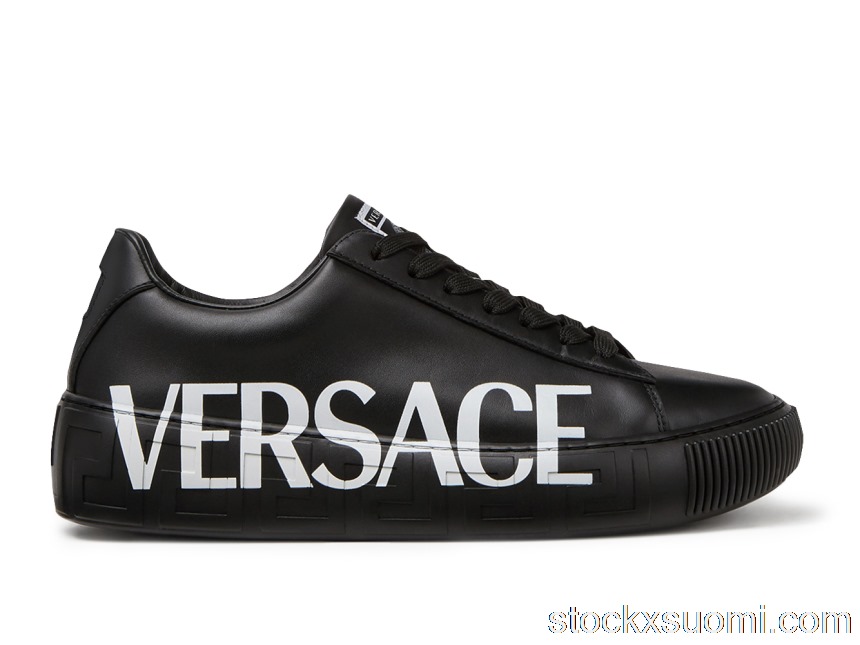Outlet Versace Medusa Greca Low Black Black White (W) DST644D-DV51G_D4101