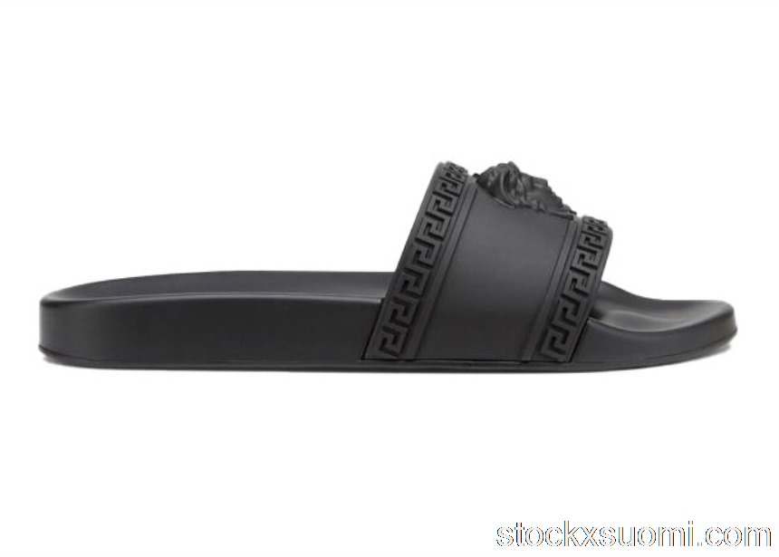 Outlet Versace Palazzo Slides Black DSU5883-DGO9G_D41