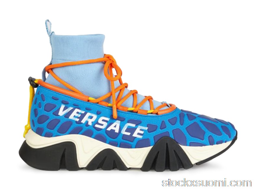 Outlet Versace Squalo Knit High Drawstring Blue DSU7875-DTELCG_KEPZB