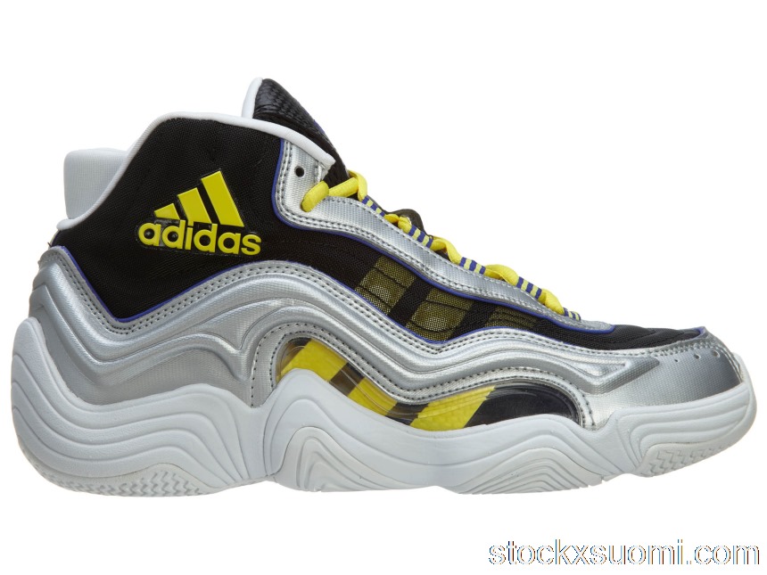 Outlet adidas Crazy 2 Basketball Shoes Silver Metallic/Light Yellow/Night Flash S83922