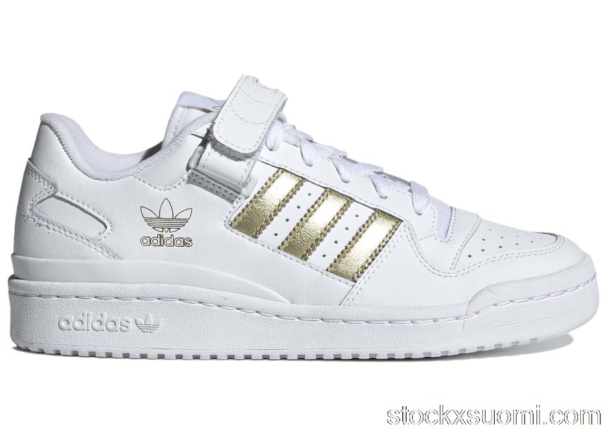 Outlet adidas Forum Low Cloud White Gold Metallic (W) H05108