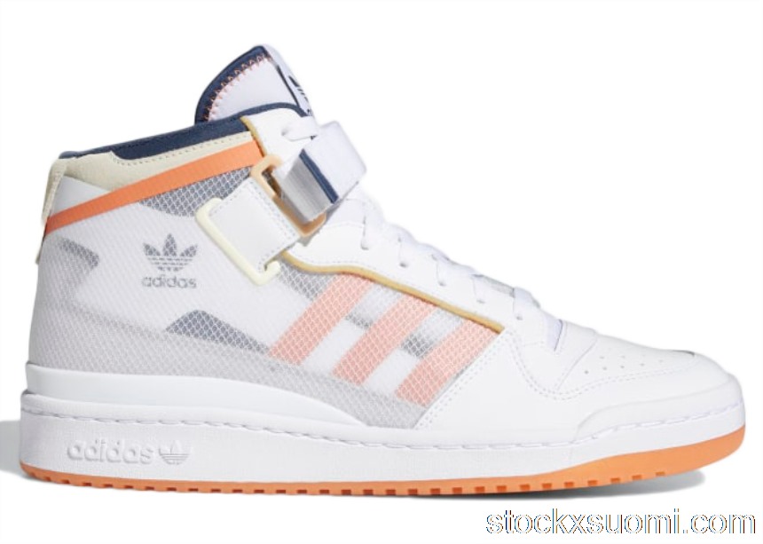 Outlet adidas Forum Mid TT White Acid Orange FY4707