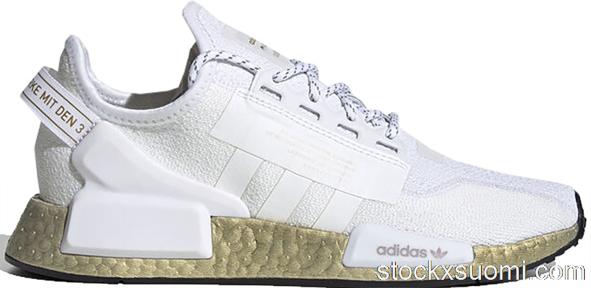 Outlet adidas NMD V2 Cloud White Gold Metallic (W) FW5450