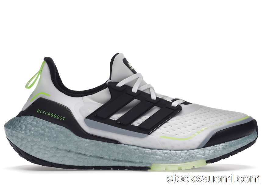 Outlet adidas Ultra Boost 21 Cold.Rdy White Signal Green S23898